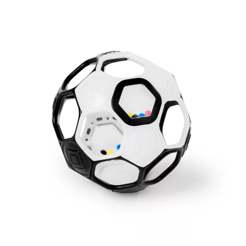OBALL kontrasztos labda játék Oball RATTLE GOALS™ 10 cm Black & White 0hó+