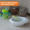 Chicco puha szilikon kanál babáknak 6+ - zöld