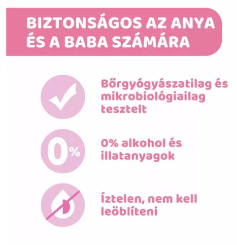 Chicco Breast Wipes 72 db melltörlő kendő