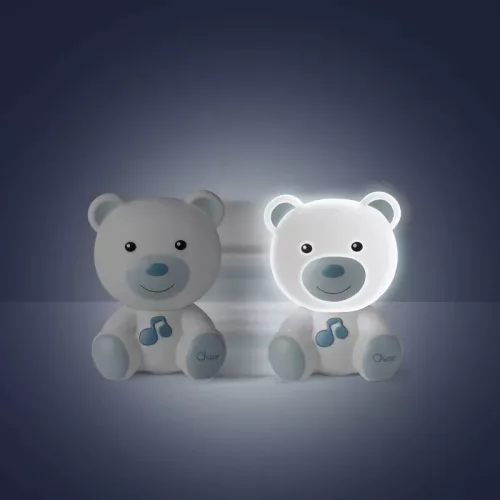 Chicco Dreamlight Maci hordozható zenélő éjszakai fény – Kék, 0h+