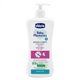   Chicco Babafürdető Baby Moments Relax, Mályva és Körömvirág kivonattal - 500 ml