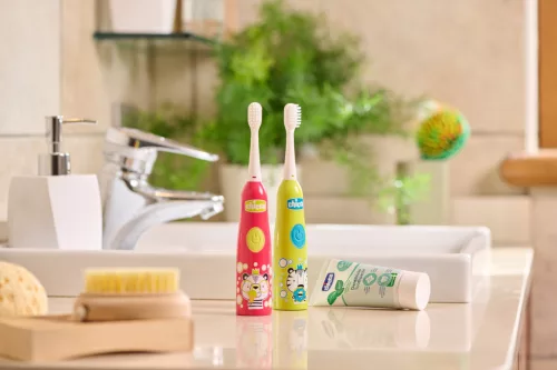 Chicco Tiger gyermek elektromos fogkefe rezgőfejjel + 2 cserefej – 3 év+