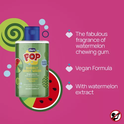 Chicco Pop Watermelon splash tusfürdő gél 300ml