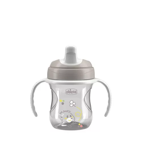 Chicco tanuló itatópohár foggantyúval 6hó+ - grey - 200 ml