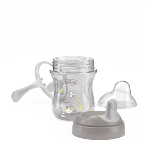 Chicco tanuló itatópohár foggantyúval 6hó+ - grey - 200 ml