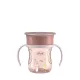 Chicco Perfect X 360 fokos Itatópohár foggantyúval 12hó+ - 200ml - Pink