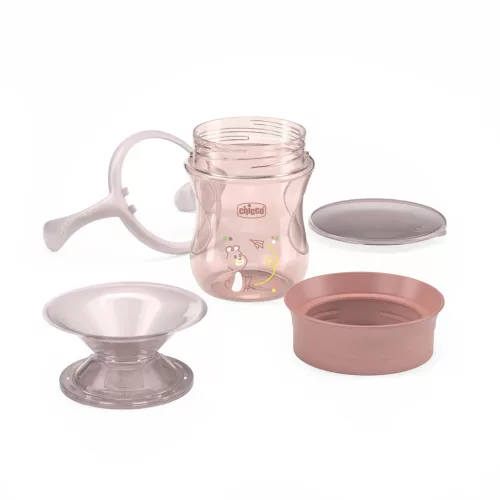 Chicco Perfect X 360 fokos Itatópohár foggantyúval 12hó+ - 200ml - Pink