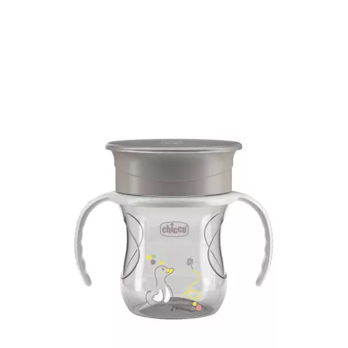 Chicco Perfect X 360 fokos Itatópohár foggantyúval 12hó+ - 200ml - grey