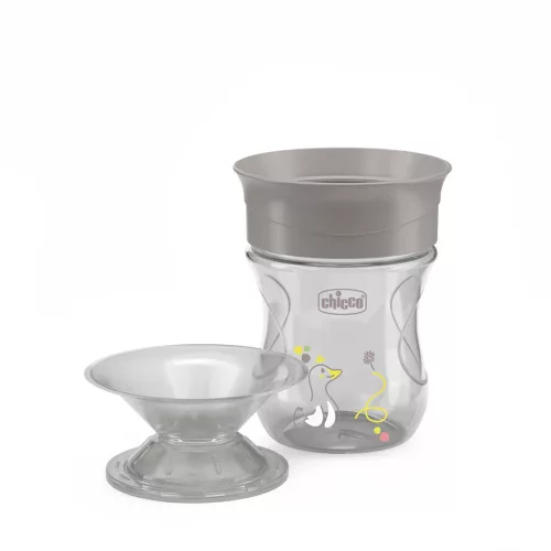 Chicco Perfect X 360 fokos Itatópohár foggantyúval 12hó+ - 200ml - grey