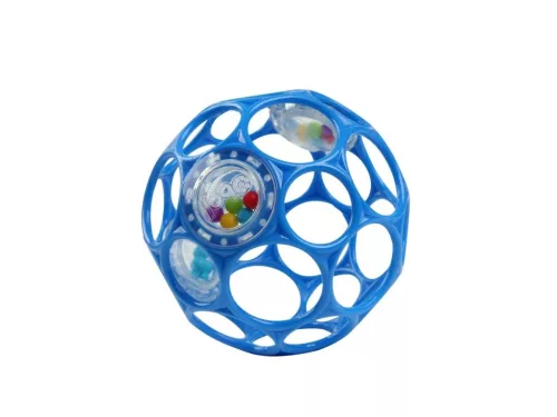 OBALL Játék Oball RATTLE 10 cm blue/kék 0hó + Ajándék AQUAINT 50 ml