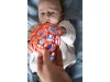 OBALL Játék Oball RATTLE 10 cm blue/kék 0hó + Ajándék AQUAINT 50 ml