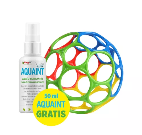 OBALL Játék Oball™ Classic 10 cm mix színek 0hó + Ajándék AQUAINT 50 ml