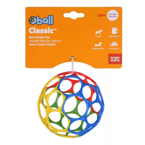 OBALL Játék Oball™ Classic 10 cm mix színek 0hó + Ajándék AQUAINT 50 ml