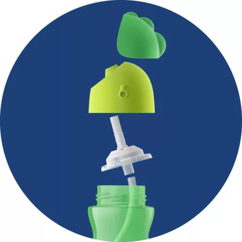 Philips AVENT SCF798/01 Itatópohár rugalmas szívószállal 300ml fiús + Ajándék PETITE&MARS Szilikon tál