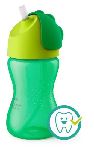 Philips AVENT SCF798/01 Itatópohár rugalmas szívószállal 300ml fiús + Ajándék PETITE&MARS Szilikon tál