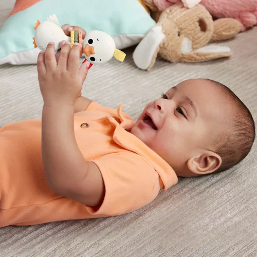 Fisher Price Sensimals babapajti - Liba színes gyűrűkkel