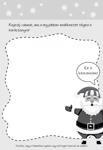 Megjött a Mikulás - rajzos feladványok