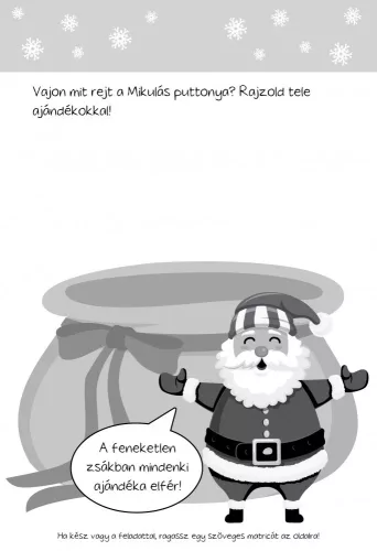 Megjött a Mikulás - rajzos feladványok