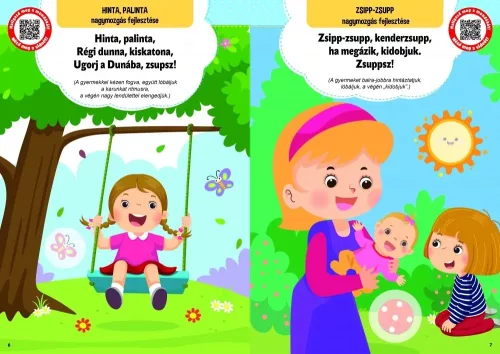 Mondókák babáknak - mondókás matricás füzet