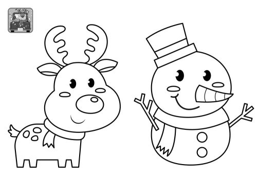 Kis téli színezőm Több mint 60 matricával