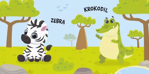 Ki van a képen? - Szafarin - színváltós fürdőskönyv