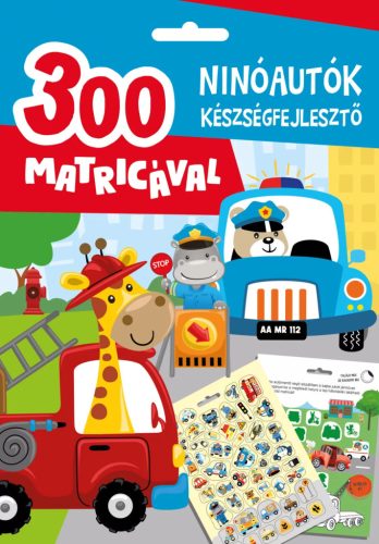 Ninóautók készségfejlesztő - 300 matricával