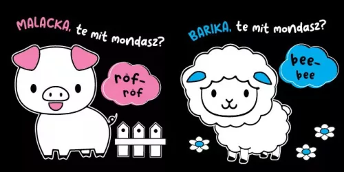Csörgős-zörgős kontrasztos babakönyv: Mit mondasz, cicuska?
