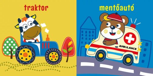 Piros kisautó - fürdőskönyv ajándék játékkal