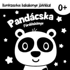   Pandácska - kontrasztos fürdőskönyv 0-tól + Ajándék kontrasztos pandás fürdőjátékkal