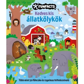   Kedves kis állatkölykök - Interaktív füles, ablakos gyerekkönyv