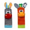 Baba csukló és zokni csörgő játék - Zebra és Zsiráf