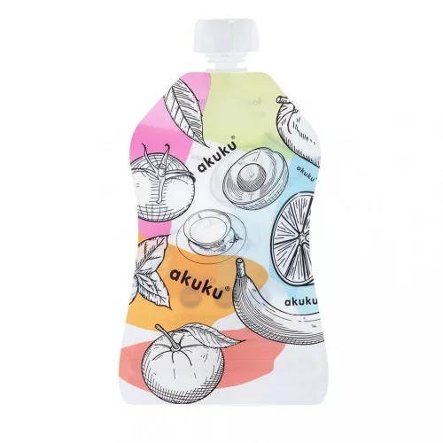 Akuku újrahasználható ételtároló tasakok 150 ml 5 db