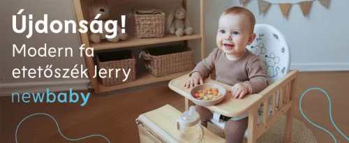 Bükkfa etetőszék, Skandináv stílusú - New Baby - Jerry