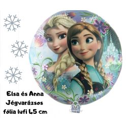 Elsa&Anna Jégvarázs fólia lufi 45 cm - Frozen