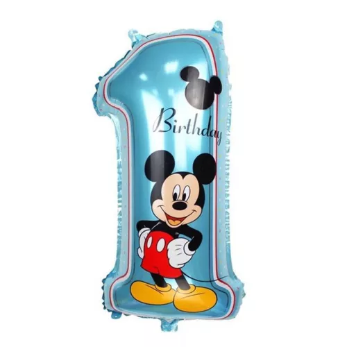 Első születésnap Mickey egér fólia lufi szett - 81 cm