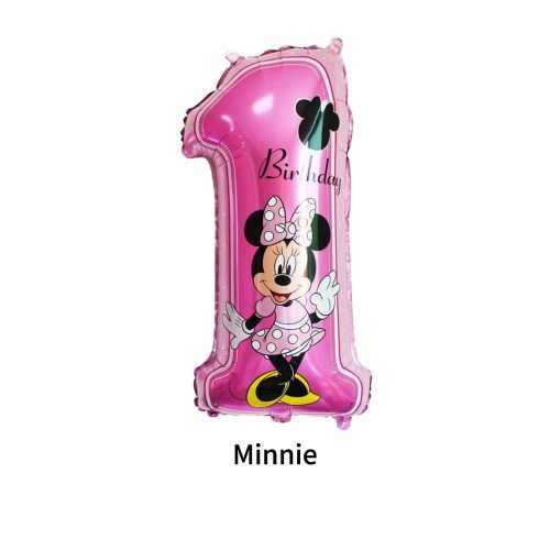 Első születésnap Minnie egér fólia lufi szett - 81 cm