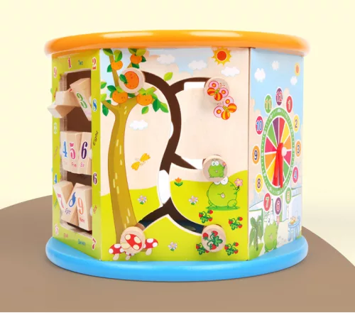 Fa interaktív készségfejlesztő kocka