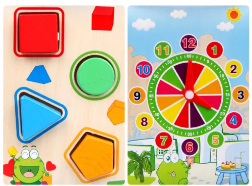 Fa interaktív készségfejlesztő kocka