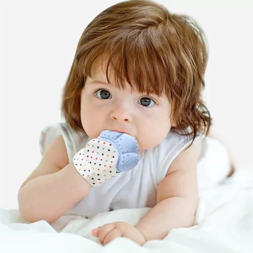 Unique Baby Fogzáskesztyű rágóka - Narancssárga