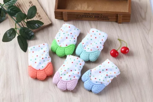 Unique Baby Fogzáskesztyű rágóka - Narancssárga