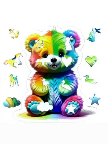 Óriás fa puzzle, kirakó - Maci