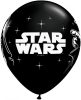 Star Wars gumi lufi fekete színben - 30 cm - 5db