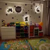 Álommanó gyerekszoba lámpa - Babakék lufik + távirányítóval (9 szín + időzítő) - RGB