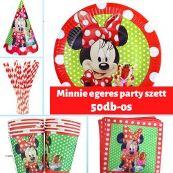 Minnie egeres Party Szett - 50db-os