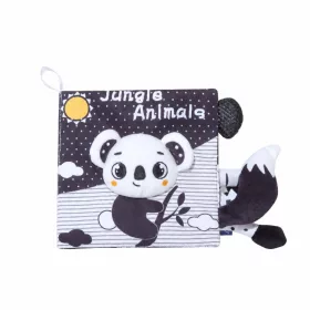   Kontrasztos puha textil babakönyv – Koala és dzsungel állatok