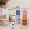 Prémium szenzoros puha építőkocka + Toronyépítő szett - Koala