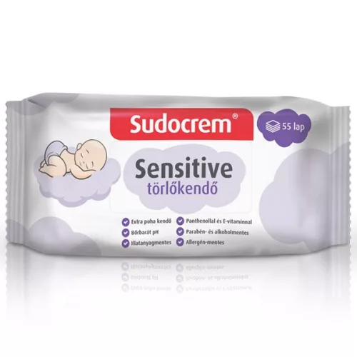Sudocrem Sensitive 55 lapos törlőkendő