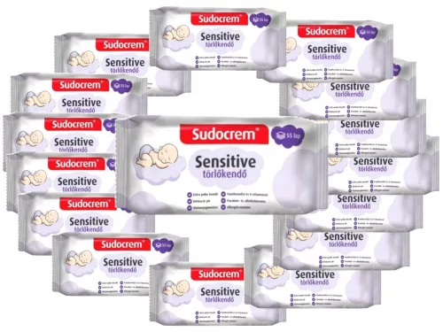 Sudocrem Sensitive 55 lapos törlőkendő