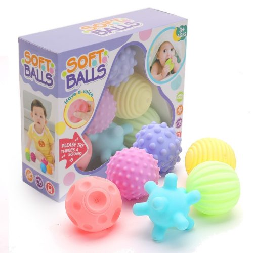 Szenzoros érzékszervfejlesztő masszázs labdák - Soft Ball (CSOMAGOLÁS SÉRÜLT)