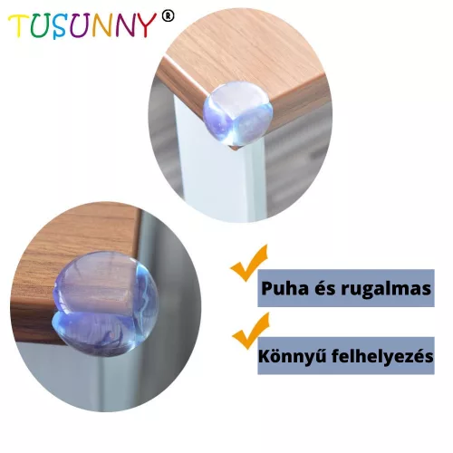 Biztonsági sarokvédő - átlátszó, formatervezett